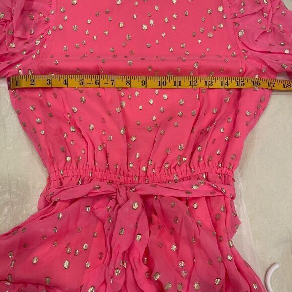 Lilly Pulitzer Chianna Silk Belted Mini Dress in Coral Sands.Size 4 - Picture 15 of 16